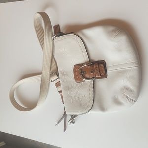 Coach Crossbody Bag, Leather Off White